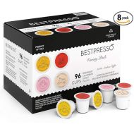 Bestpresso Coffee, Variety Pack Single Serve K-Cup Pods, 96 Count. Includes Breakfast, Colombian, Donut and Italian (Compatible With 2.0 Keurig Brewers) 8 Packs Of 12 Cups