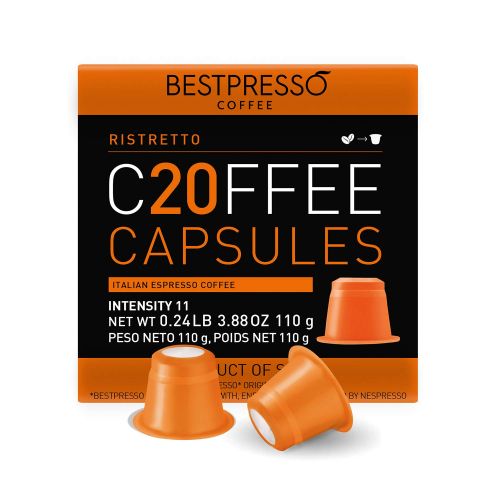  Bestpresso Coffee for Nespresso OriginalLine Machine 120 pods Certified Genuine Espresso Intense Variety Pack 3 Flavors, Pods Compatible with Nespresso OriginalLine