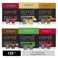 Bestpresso Coffee for Nespresso Original Machine 120 pods Certified Genuine Espresso Variety Pack mix...
