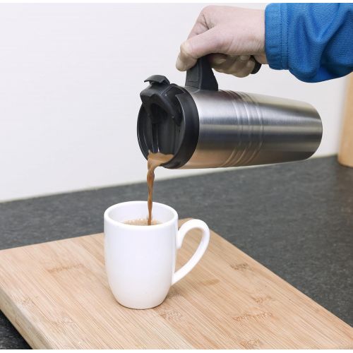  Bestron ACUP650 Kaffeeautomat Mit Thermoskanne, 650 W, schwarz / edelstahl