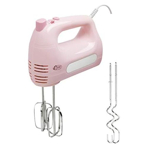  [아마존베스트]Bestron Hand Mixer with Beaters and Dough Hook, 6 Speed Selection, 300 W