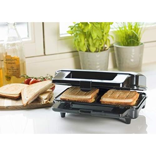  [아마존베스트]Bestron Non-Stick 3 in 1 Sandwich Contact Grill 900W Black