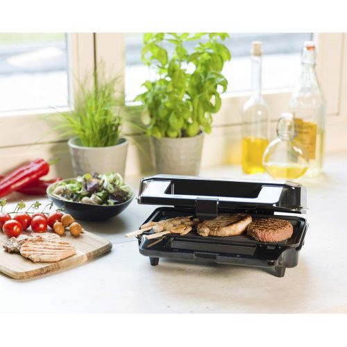  [아마존베스트]Bestron Non-Stick 3 in 1 Sandwich Contact Grill 900W Black