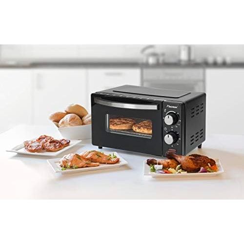  [아마존베스트]Bestron 9 Litre 800 Watt Compact Mini Oven with Top/Bottom Heat, Black