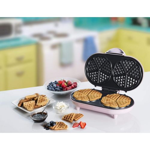  [아마존베스트]Bestron ADWM1000P Heart Waffle Iron Metal