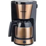 Bestron 8 Cup 900W Stainless Steel Copper Effect Coffee Maker with Thermal Jug