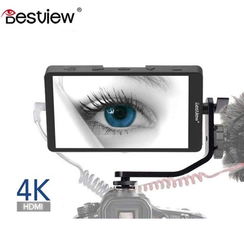  Bestview S5 5.5 inch 4K Field Video Monitor on Camera Vlogging 1920 x 1080 HDM I 4K Input Comes with Swivel Arm Stand for Sony Canon DSLR, Compatible with DJI Ronin S ZHIYUN Crane