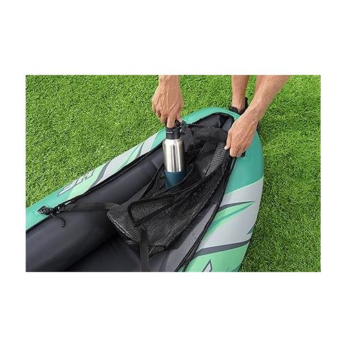  Bestway Hydro Force Inflatable Kayak Set | Includes Seat, Paddle, Hand Pump, Storage Carry Bag | Great for Adults, Kids and Families