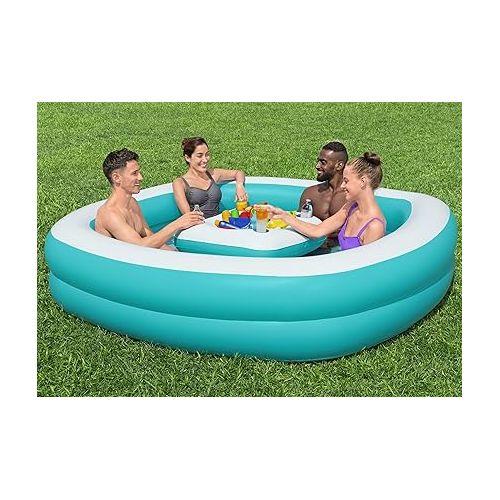  Bestway H2OGO! Sippin' Summer Inflatable Family Pool (7'2
