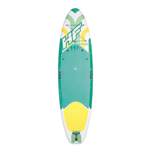  Bestway Hydro-Force SUP Freesoul Tech Stand-up-Paddling Board aufblasbar mit Sitzfunktion, 340x89x15 cm