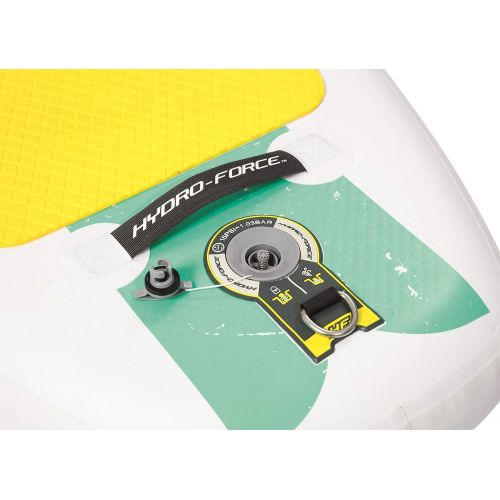  Bestway Hydro-Force SUP Freesoul Tech Stand-up-Paddling Board aufblasbar mit Sitzfunktion, 340x89x15 cm