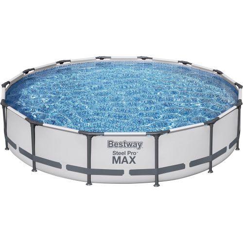  Bestway 56597E Steel Pro MAX Ground Frame Pools, 14 x 33, Grey