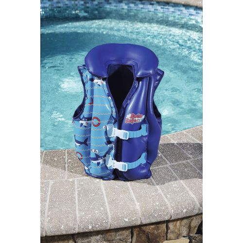  Bestway Swim Safe Little Kids Fabric Lined Inflatable Swim Jacket Life Vest
