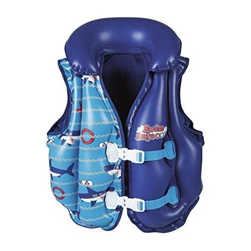  Bestway Swim Safe Little Kids Fabric Lined Inflatable Swim Jacket Life Vest