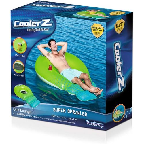  Bestway 43138E Super Sprawler Lounge Pool Float, Multicolor