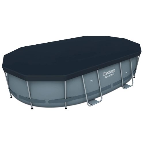  Bestway Power Steel Oval Frame Above Ground Swimming Pool (910 x 66 x 33)