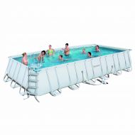 Bestway Power Steel 24 x 12 x 52 Rectangular Frame Pool Set