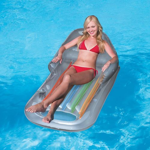  Bestway Designer Fashion Tanning Inflatable Pool Lounge - Gray