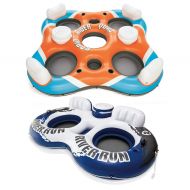 Bestway Rapid Rider 4-Person Floating Island Raft & 2-Person Pool Tube Float