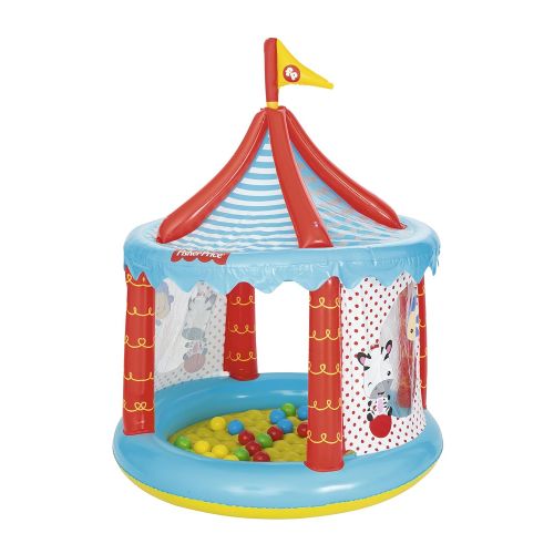  Bestway Fisher-Price Childrens Inflatable Circus Ball Pit Tent, Includes 25 Balls