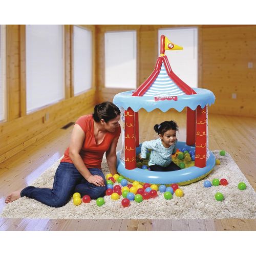  Bestway Fisher-Price Childrens Inflatable Circus Ball Pit Tent, Includes 25 Balls