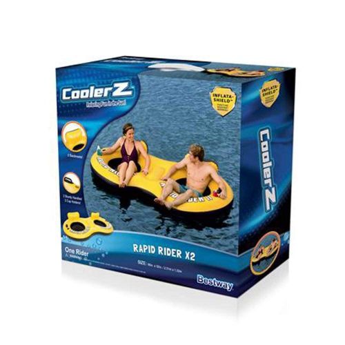  Bestway Rapid Rider 95 Inflatable 2 Person Raft Float and Single Tube (4 Pack)