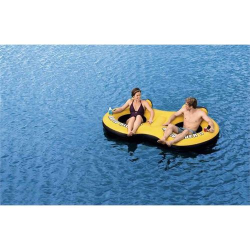  Bestway Rapid Rider 95 Inflatable 2 Person Raft Float and Single Tube (4 Pack)