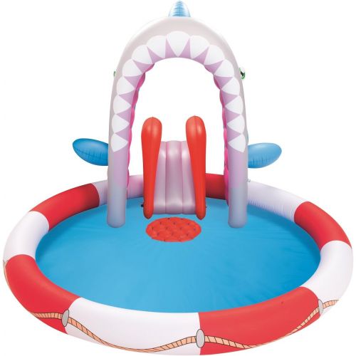  Bestway H2OGO! Shark Attack Play Center Inflatable Pool