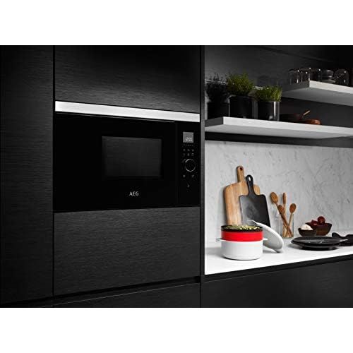  Besuchen Sie den AEG-Store AEG MBB1755DEM 50cm Einbau-Mikrowelle / Touch-Bedienung / Grillfunktion / Display mit Uhr