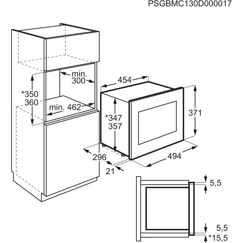  Besuchen Sie den AEG-Store AEG MBB1755DEM 50cm Einbau-Mikrowelle / Touch-Bedienung / Grillfunktion / Display mit Uhr