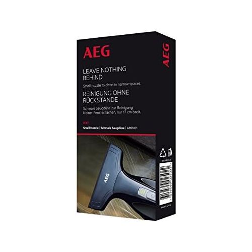  Besuchen Sie den AEG-Store AEG ABSN01 schmale Saugduese fuer kleine Fensterflachen fuer den WX7 Fensterreiniger (17 cm breit, Reinigung kleiner Flachen, fuer Zuhause und Auto, bis zu 100 Std. einsatzbereit, schw