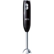 [아마존베스트]AEG STM 3200 Stabmixer (600 Watt, 2-Klingen Edelstahlmesser, 0,8 PS, 16.500 U/Min., 2 Stufen inkl. Turbo-Funktion, 0,6 l Smoothie-Becher und Edelstahl-Mixfuss spuelmaschinenfest, sch