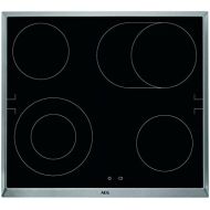 [아마존베스트]AEG HE604062XB Herdgebundenes Kochfeld / Strahlenbeheizt / 60 cm / Edelstahlrahmen / 4 Kochzonen / Braterzone