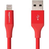 [아마존 핫딜]  [아마존핫딜]AmazonBasics Lightning auf USB A Kabel, Apple MFi Zertifiziert - 0,9 m , 1er Pack, Rot