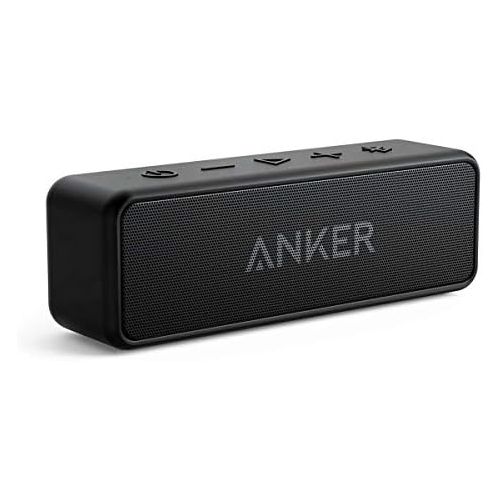 앤커 [아마존 핫딜]  [아마존핫딜]Anker SoundCore 2 Bluetooth Lautsprecher, Duale Bass-Treiber, 24h Wiedergabe, 20m Reichweite, Verbesserter IPX7 Wasserschutz, mit eingebautem Mikrofon, Kabelloser Lautsprecher fuer