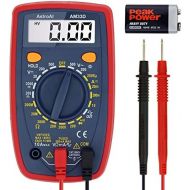 [아마존 핫딜]  [아마존핫딜]AstroAI Digital Multimeter mit Ohm Volt Ampere Spannung Tester Messung von AC/DC Spannung, DC Strom, Widerstand, Diode, Kontinuitat Messinstrument mit Hintergrundbeleuchtung