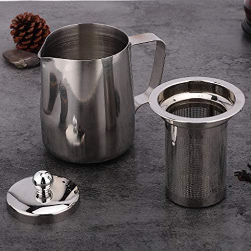  Besuchen Sie den Baoblaze-Store Baoblaze 600ml Edelstahl Teekanne Kaffeekanne Wasserkanne mit Deckel