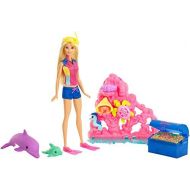 [아마존 핫딜]  [아마존핫딜]Barbie Mattel FCJ29 - Magie der Delfine Unterwasser-Spielset