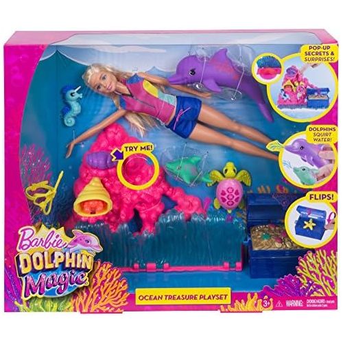 바비 [아마존 핫딜]  [아마존핫딜]Barbie Mattel FCJ29 - Magie der Delfine Unterwasser-Spielset