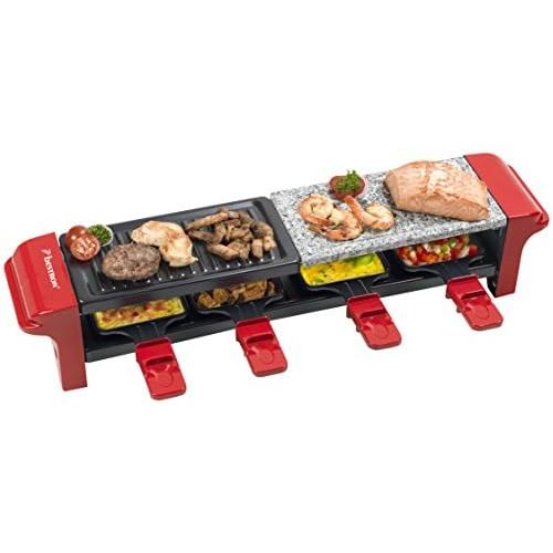  Besuchen Sie den Bestron-Store Bestron ARG400 Raclette fuer 4 Personen, heisser Stein