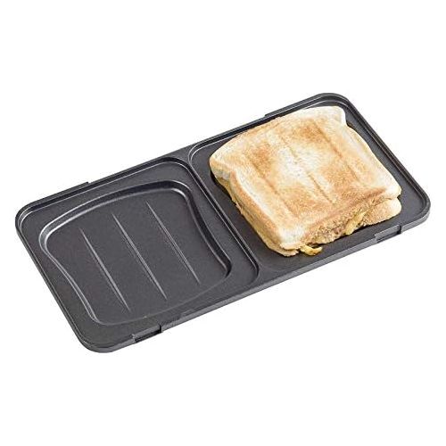  Besuchen Sie den Bestron-Store Bestron Antihaftbeschichteter 3-in-1 Sandwich-Kontaktgrill, 900 W, Schwarz