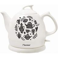 Besuchen Sie den Bestron-Store Bestron Wasserkocher im Retro Design, 0,8 Liter, Ca. 1800 Watt, Keramik, Aufdruck: Tea Party