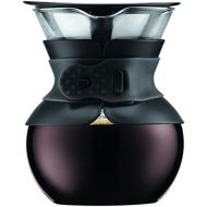 Besuchen Sie den Bodum-Store Bodum pour over Kaffeebereiter (Permanentfilter, Spuelmaschinengeeignet, 0,5 liters) schwarz