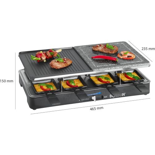  Besuchen Sie den Bomann-Store Bomann RG 2279 CB 2IN1 Raclette, Kunststoff