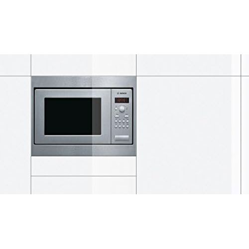  Besuchen Sie den Bosch Hausgerate-Store Bosch HMT75M551 Serie 2 Einbau-Mikrowelle / 800 W / 17 L / Drehteller 24,5 cm / Tueranschlag Links / Edelstahl / AutoPilot 7 / automatische Leistungsstufe nach Gewicht