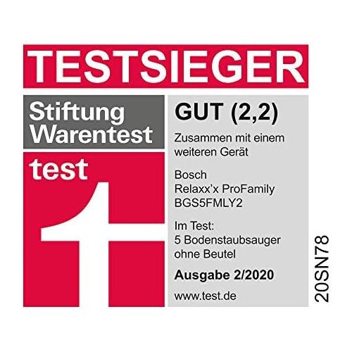  Bosch Hausgerate Bosch BGS5FMLY2 Relaxx´x ProFamily Bodenstaubsauger (ohne Beutel starke Reinigungsleistung, Spielzeugfalle, 10 Jahre Motorgarantie, 700 Watt) blau/silber