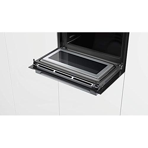  Bosch Hausgerate Bosch CMG633BB1 Serie 8 Einbau-Kompaktbackofen mit Mikrowellenfunktion / 45 L / Schwarz / ColorGlass / AutoPilot 14 / TFT-Display