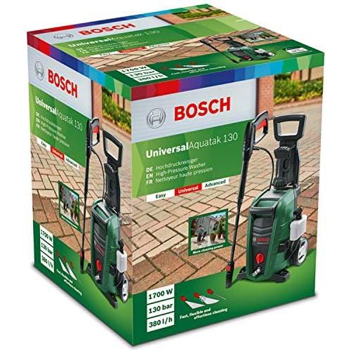  Besuchen Sie den Bosch Home and Garden-Store Bosch Hochdruckreiniger UniversalAquatak 130 (3-in-1-Duese, Schaumduese, transparenter Wasserfilter, Hochdruckpistole, 6 m Schlauch, 5 m Kabel, 1700 Watt, Druck: 130 bar, max. Foerder