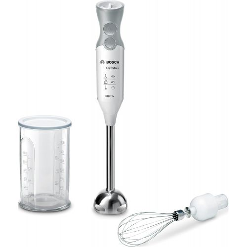  Besuchen Sie den Bosch-Store Bosch Ergo Mixx MSM66130 Stabmixer, Edelstahl, Silber, Weiss