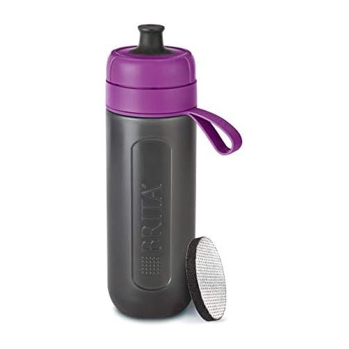  Besuchen Sie den Brita-Store BRITA Wasserfilter-Flasche fill&go Active Lila  Robuste Sport Trinkflasche mit Wasserfilter fuer unterwegs aus BPA-freiem Kunststoff  Zusammendrueckbar